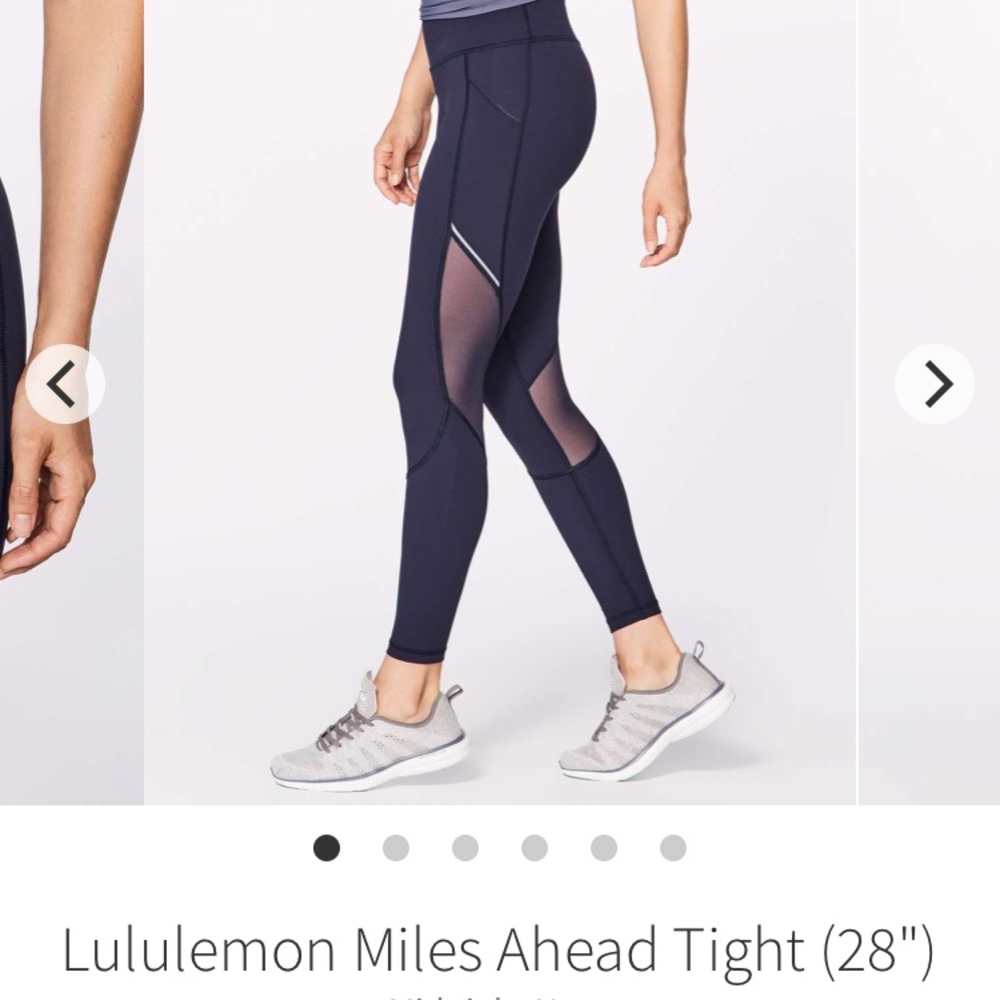 NWOT Lululemon Miles Ahead Tight Size 4 Navy